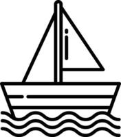 boot schets illustratie vector