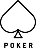 poker schets illustratie vector