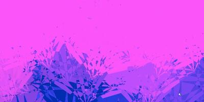 licht roze, blauw patroon met veelhoekige vormen. vector