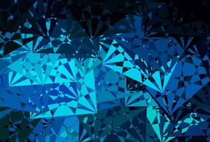 donker blauw, groen patroon met abstract vormen. vector