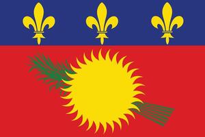 vlag van guadeloupe vector