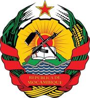 nationaal embleem van Mozambique vector