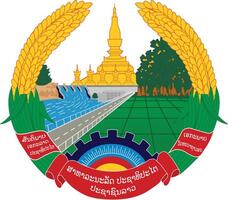 nationaal embleem van Laos vector