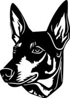 Australisch kelpie - minimalistische en vlak logo - illustratie vector