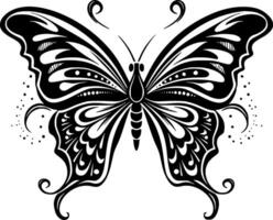 vlinder, minimalistische en gemakkelijk silhouet - illustratie vector
