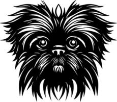 affenpinscher, minimalistische en gemakkelijk silhouet - illustratie vector