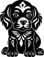 puppy - hoog kwaliteit logo - illustratie ideaal voor t-shirt grafisch vector