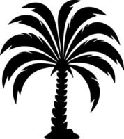 palm, zwart en wit illustratie vector