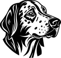 dalmatiër, minimalistische en gemakkelijk silhouet - illustratie vector