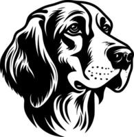 hond - minimalistische en vlak logo - illustratie vector