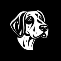 dalmatiër, minimalistische en gemakkelijk silhouet - illustratie vector