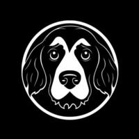 hond - minimalistische en vlak logo - illustratie vector