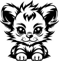 tijger - hoog kwaliteit logo - illustratie ideaal voor t-shirt grafisch vector
