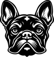Frans bulldog - minimalistische en vlak logo - illustratie vector