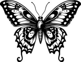 vlinder - minimalistische en vlak logo - illustratie vector