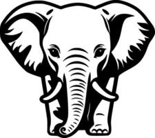 olifant baby, minimalistische en gemakkelijk silhouet - illustratie vector
