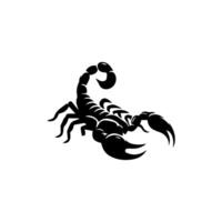 schorpioen of Schorpioen dier aanvallen geïsoleerd Aan een wit achtergrond. scorpius dierenriem symbool tatoeëren. zwart en wit hand- getrokken vector