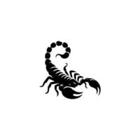 schorpioen of Schorpioen dier aanvallen geïsoleerd Aan een wit achtergrond. scorpius dierenriem symbool tatoeëren. zwart en wit hand- getrokken vector