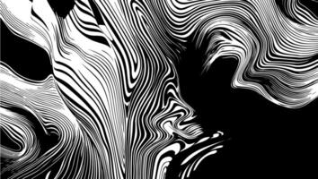 abstract zwart lijn achtergrond. kunst ontwerp illustratie modern en meetkundig vorm geven aan. elegant structuur horizontaal banier gestreept en creatief golvend vector