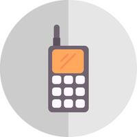 walkie talkie vlak schaal icoon vector