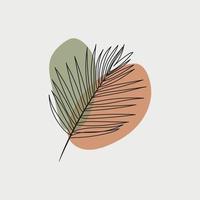 abstracte kunst natuur achtergrond vector minimal art