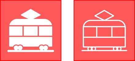 tram icoon ontwerp vector