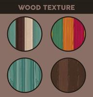 circulaires hout vier texturen vector