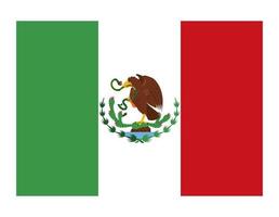 vlag van mexico land vector