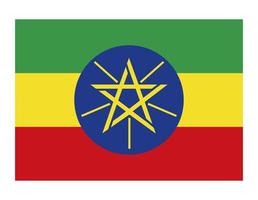 vlag van ethiopië vector