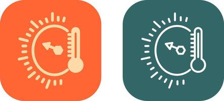 temperatuur indicator icoon ontwerp vector