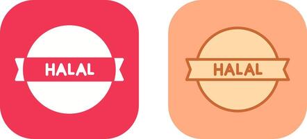 halal sticker icoon ontwerp vector