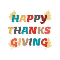 happy thanksgiving banner vierkant vector