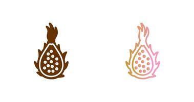 draak fruit icoon ontwerp vector