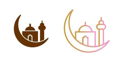 Islamitisch ster icoon ontwerp vector