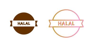 halal sticker icoon ontwerp vector