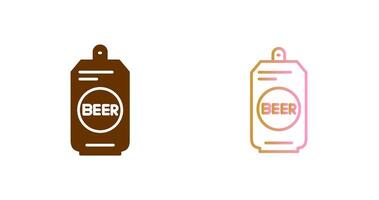 bier kan ii icoon ontwerp vector