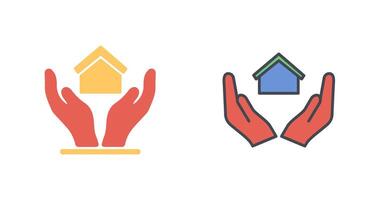 huis verzekering icoon ontwerp vector