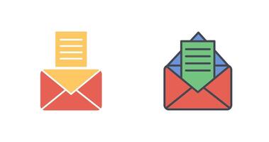 e-mail documenten icoon ontwerp vector