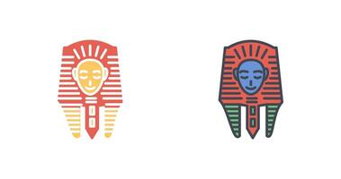 Egyptische gezicht icoon ontwerp vector