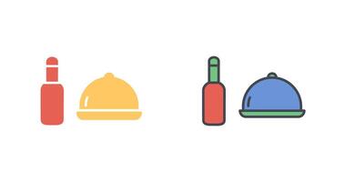 voedsel en bier icoon ontwerp vector