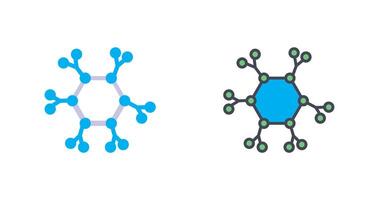 molecuul icoon ontwerp vector