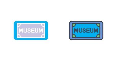 museum label icoon ontwerp vector