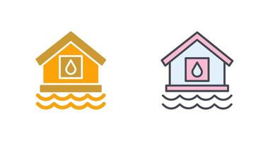 water huis icoon ontwerp vector