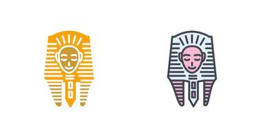 Egyptische gezicht icoon ontwerp vector