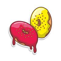 heerlijk donut illustratie vector