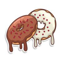 heerlijk donut illustratie vector