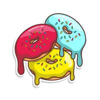 heerlijk donut illustratie vector