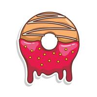 heerlijk donut ilustration vector