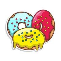 heerlijk donut ilustration vector