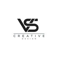 eerste brief vs logo concept vector